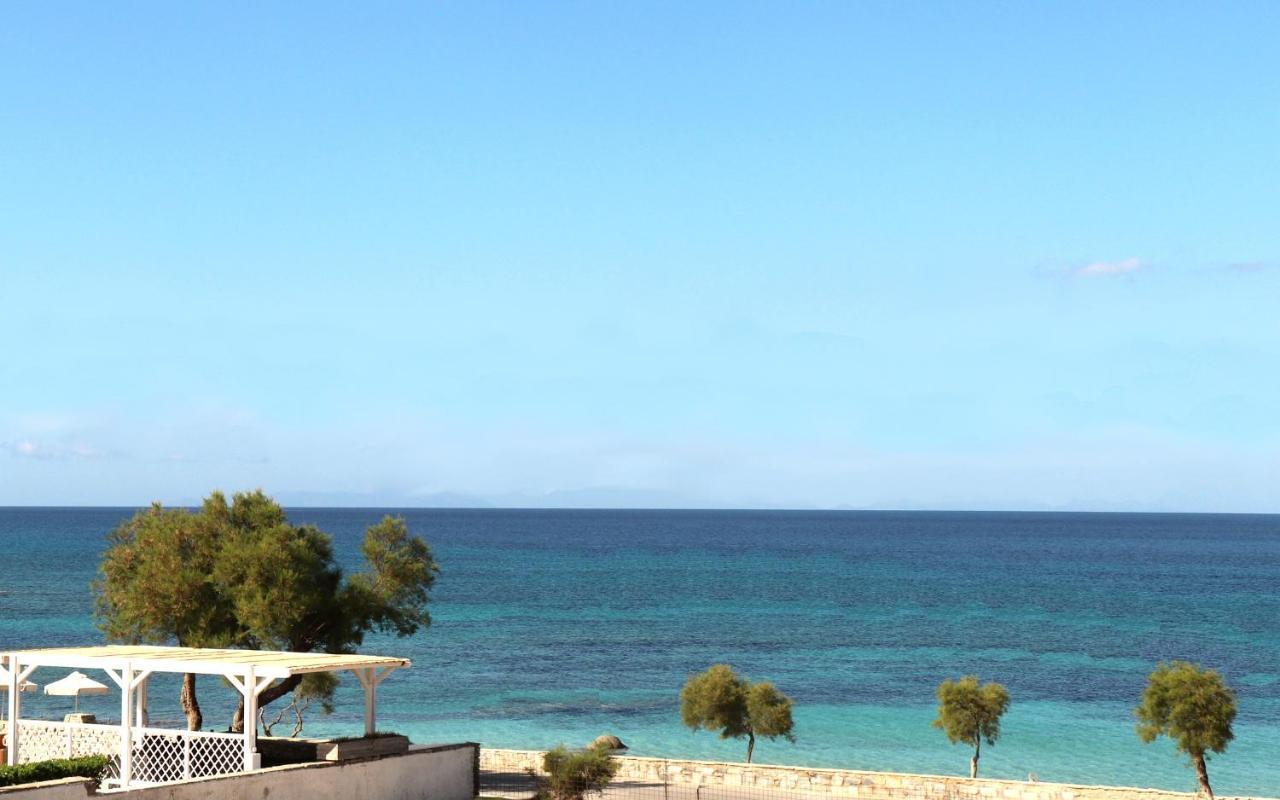 Beach Apartment Thalia With Hot Tub And Sea View Агиос Прокопиос Екстериор снимка
