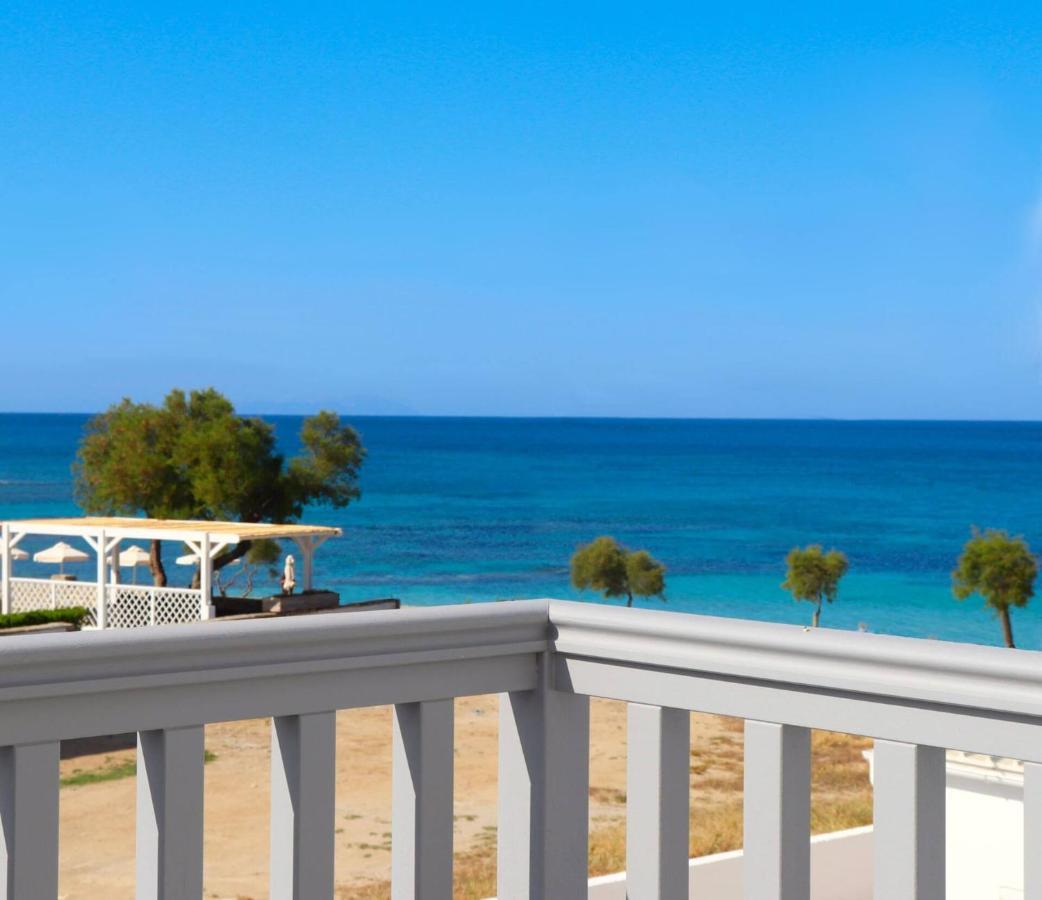 Beach Apartment Thalia With Hot Tub And Sea View Агиос Прокопиос Екстериор снимка
