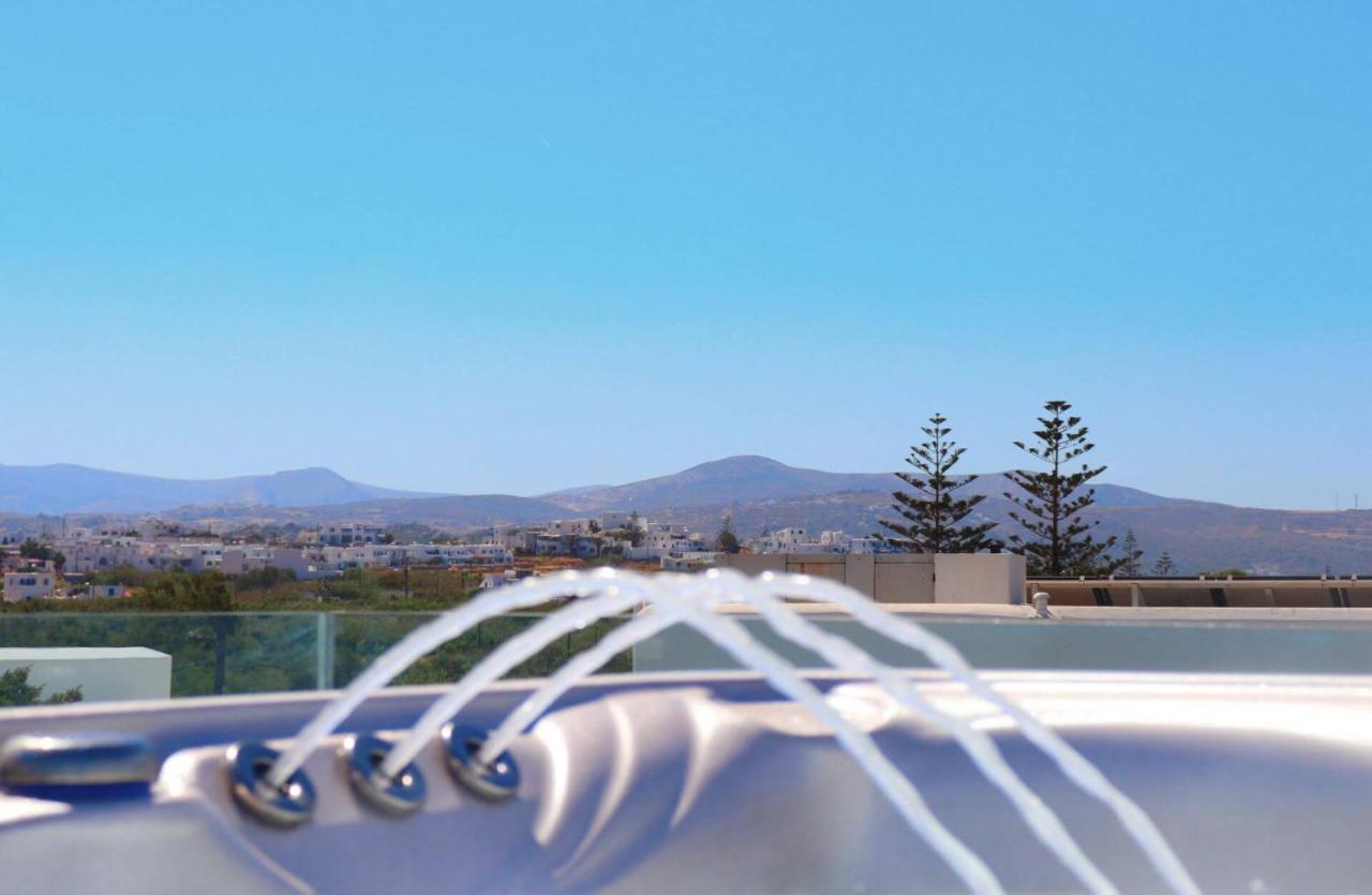 Beach Apartment Thalia With Hot Tub And Sea View Агиос Прокопиос Екстериор снимка